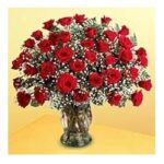 Pecera con 24 Rosas Ecuatoriana