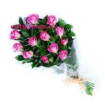 RAMO DE 12ROSAS ROSADAS CODIGO:RR112