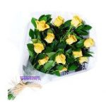 Ramo de 12Rosas Amarillas CODIGO: RR8112